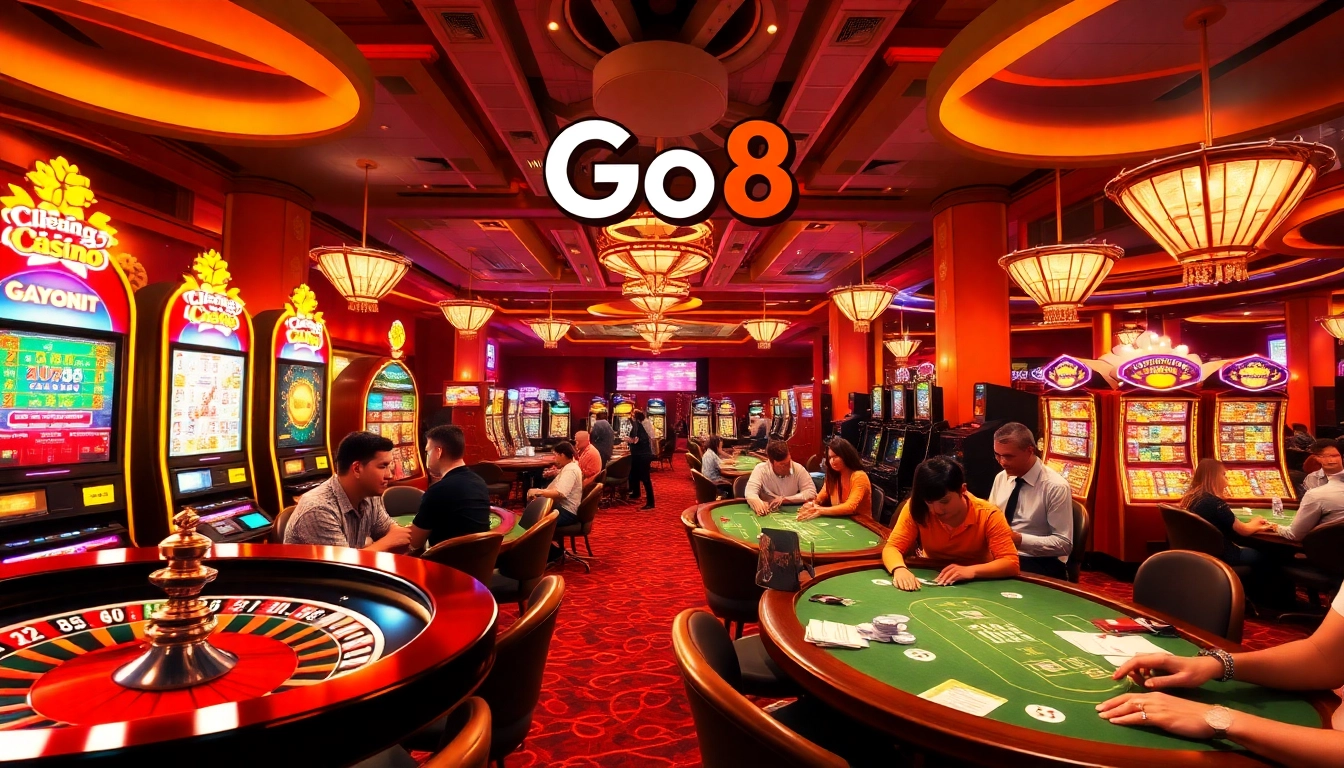 Experience the thrill of đăng nhập Go8 as you engage with vibrant casino games, from roulette to slot machines.